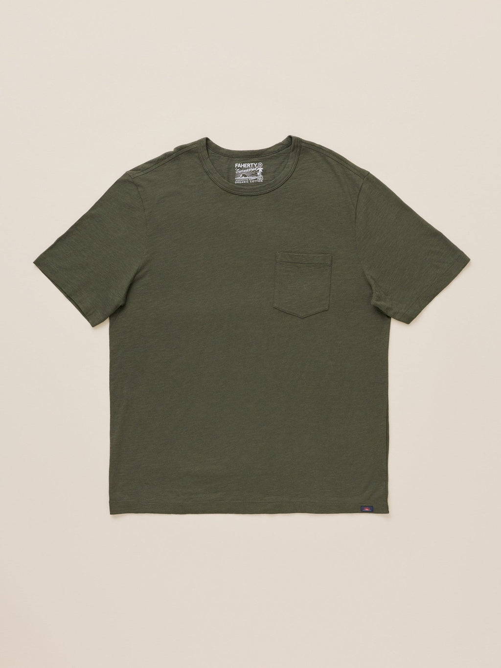 Sunwashed Regenerative Pocket Tee - Forest Grove