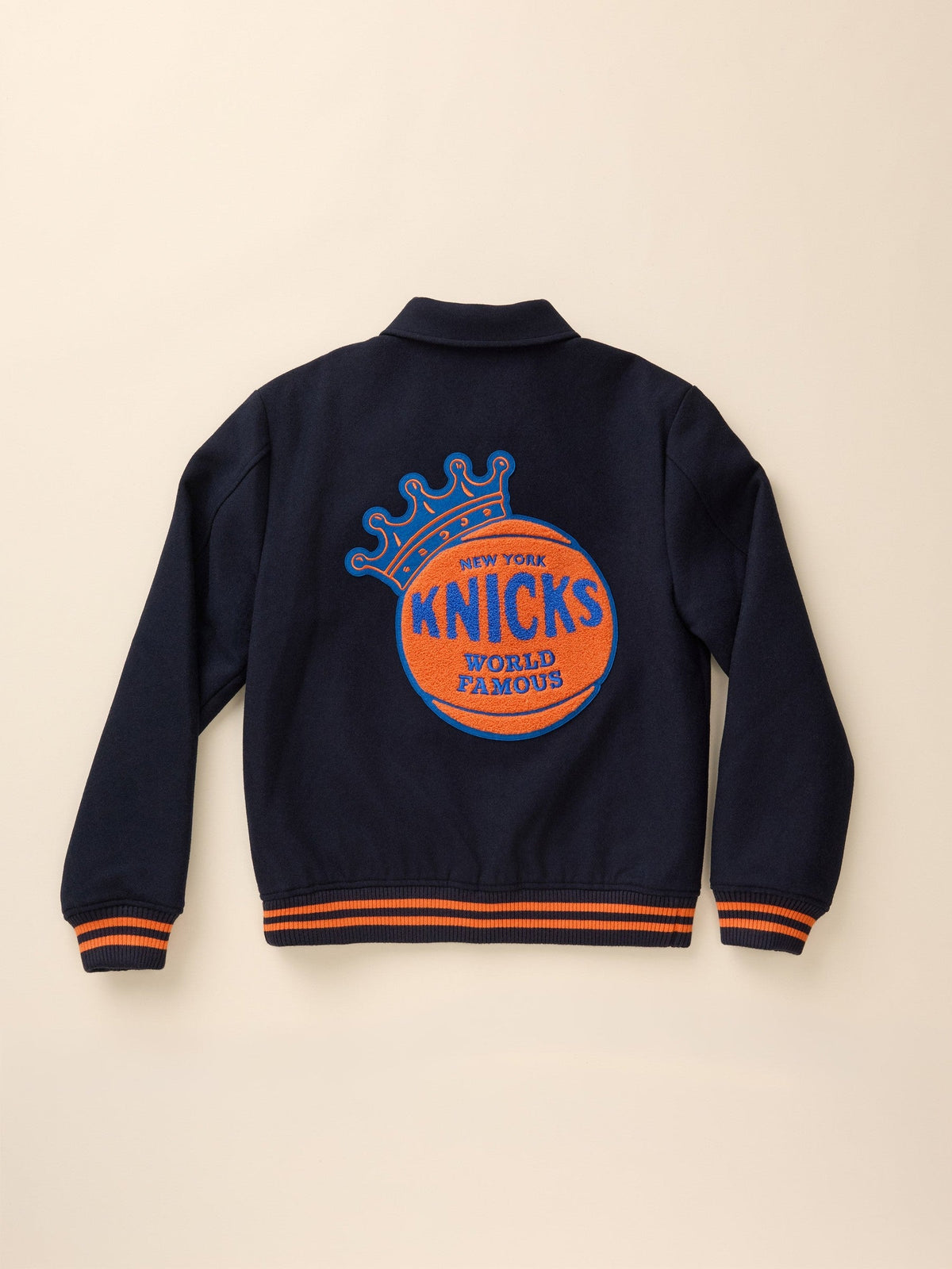 NY Knicks Varsity Jacket - Dark Navy