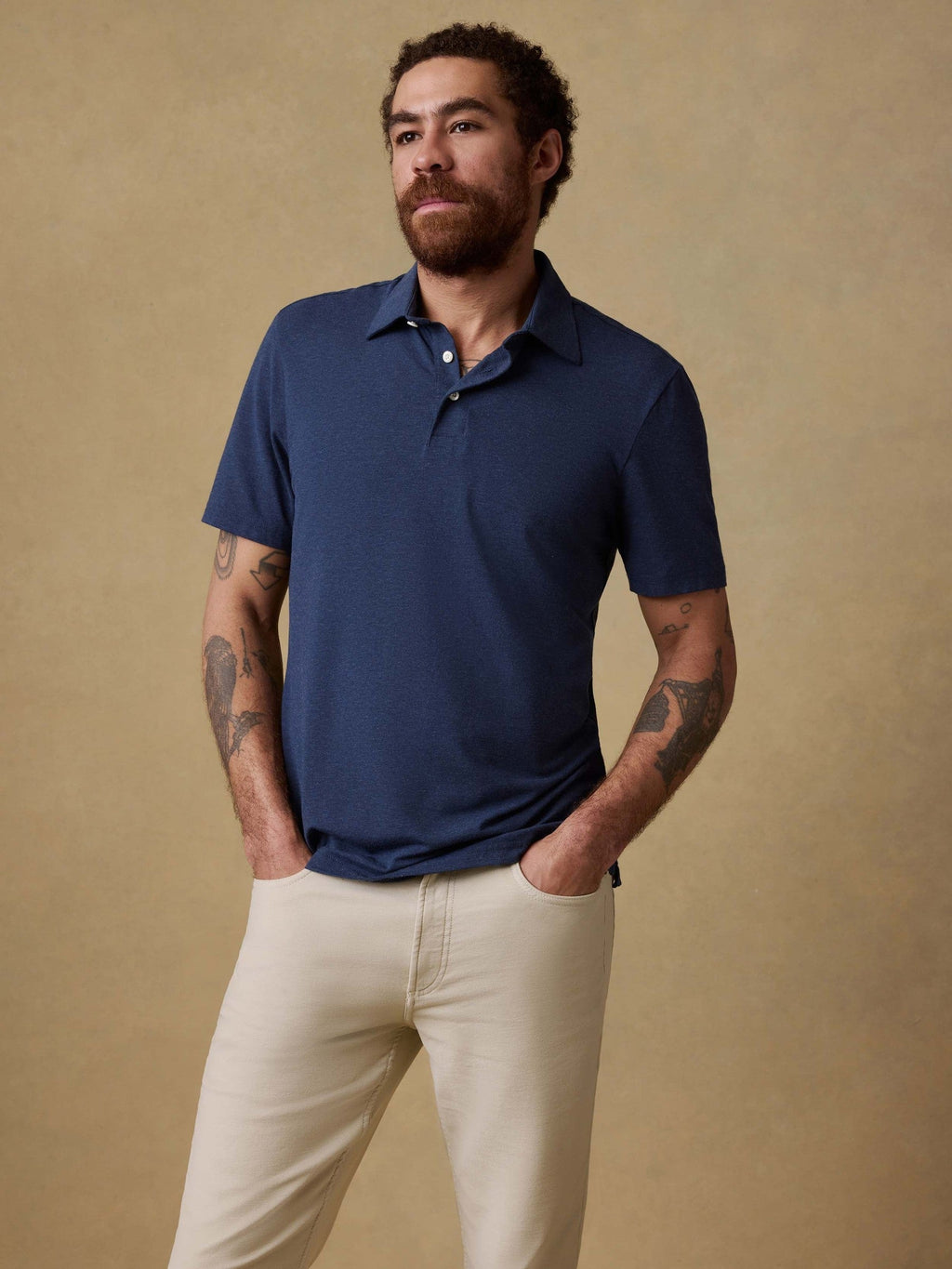 Short-Sleeve Movement Polo - Great Falls Heather