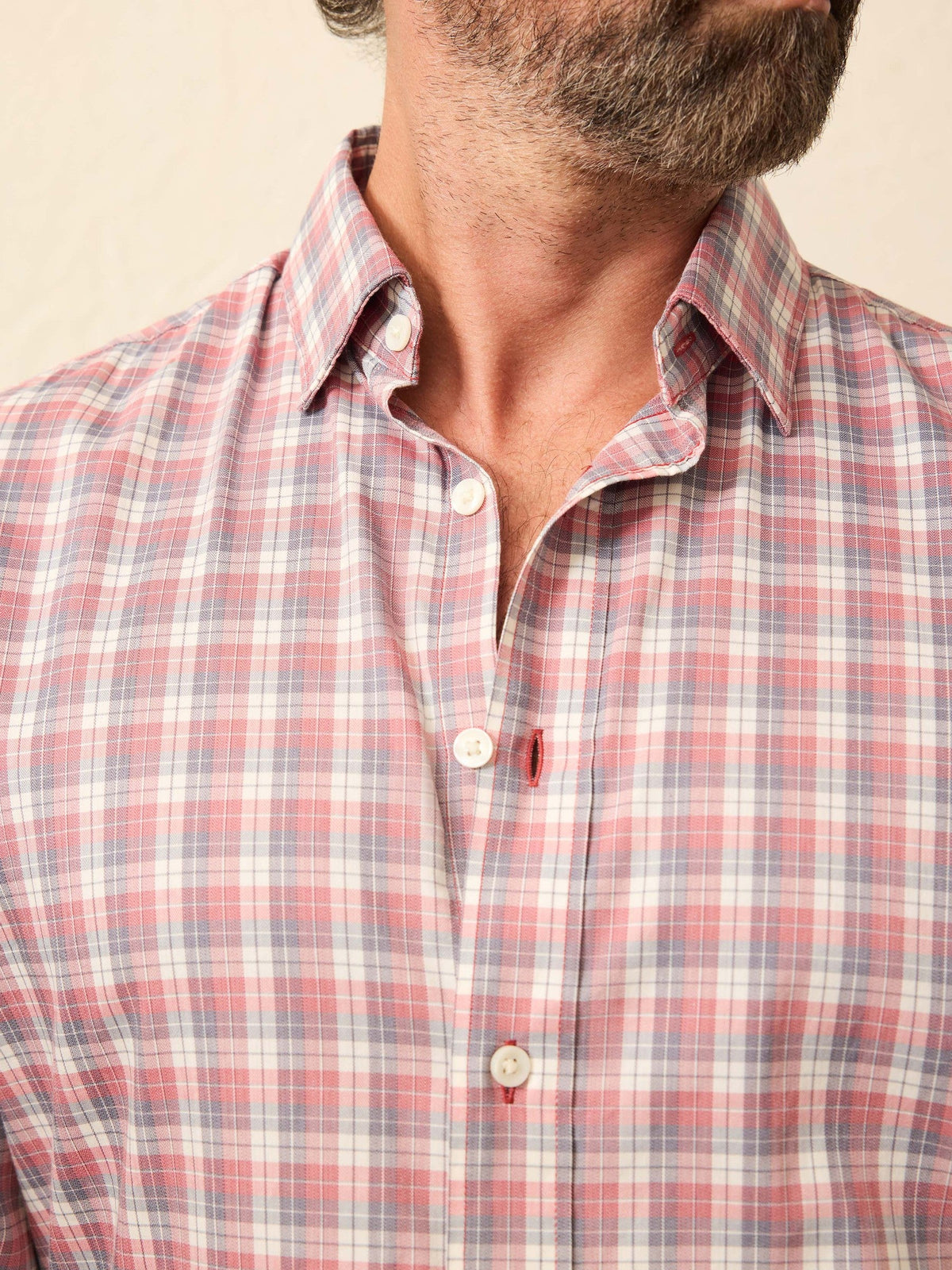 The Movement Shirt - Red Charcoal Plaid