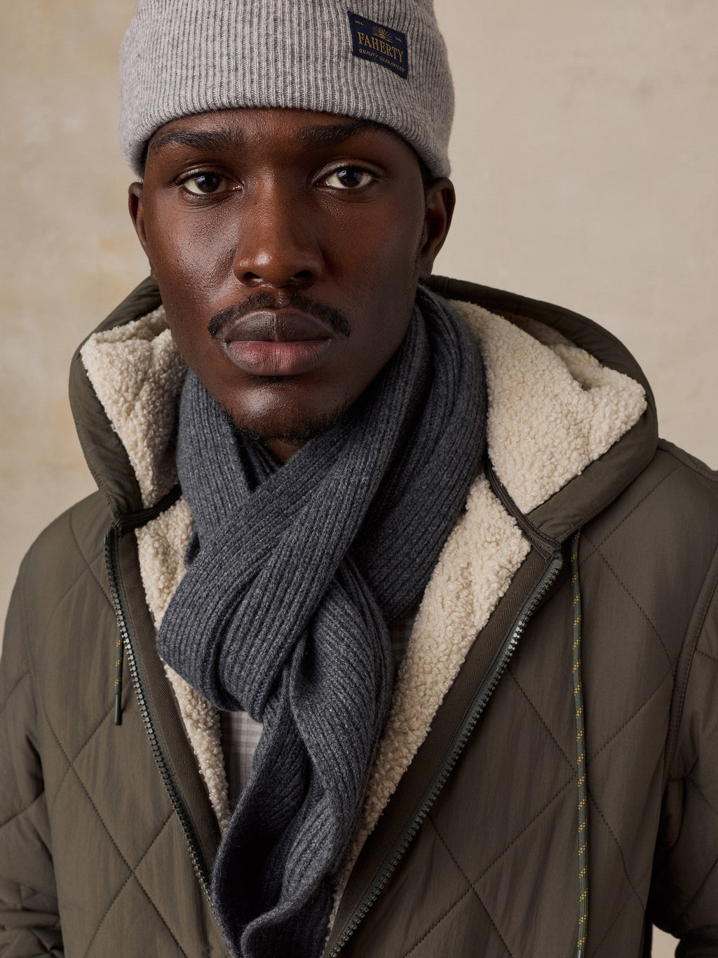 Quilted Hooded Jacket - Dusk Forest