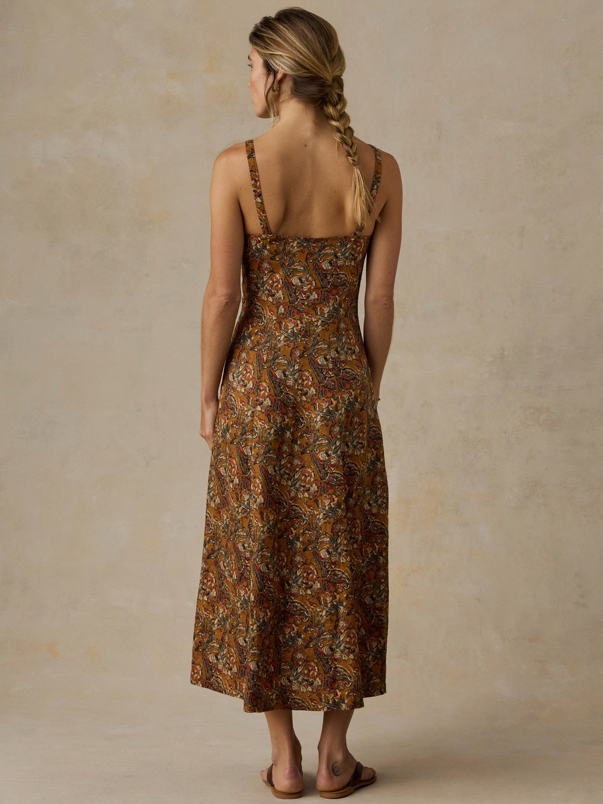 Linen Milo Dress - Victorian Garden