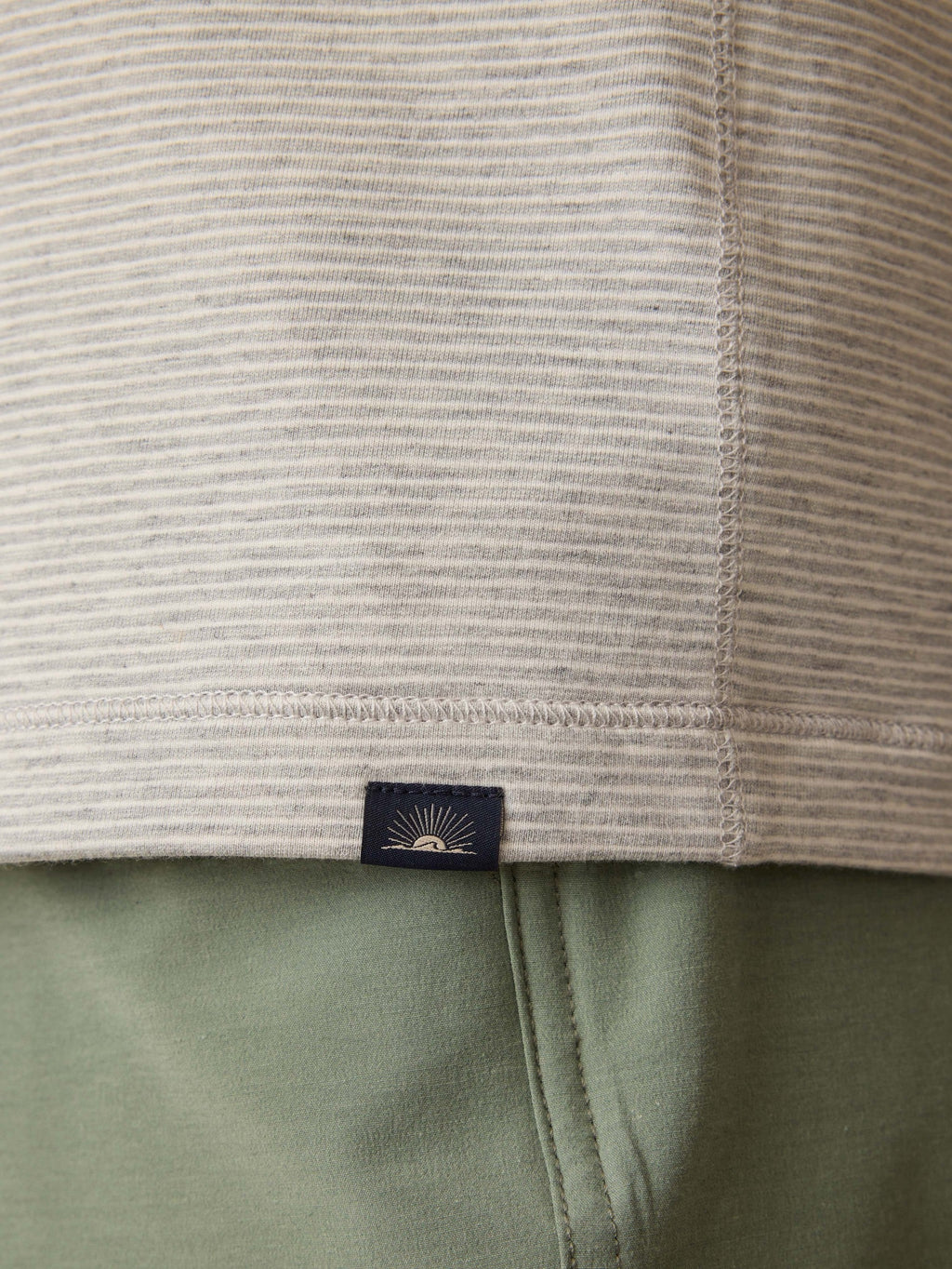 Movement Quarter Zip - Grey Cove Stripe