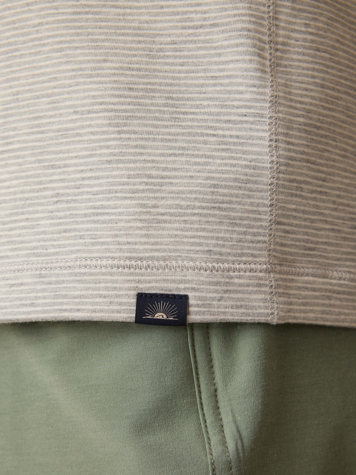 Movement Quarter Zip - Grey Cove Stripe