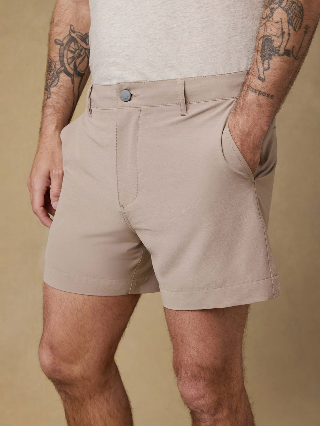 All Day Short (5") - Khaki