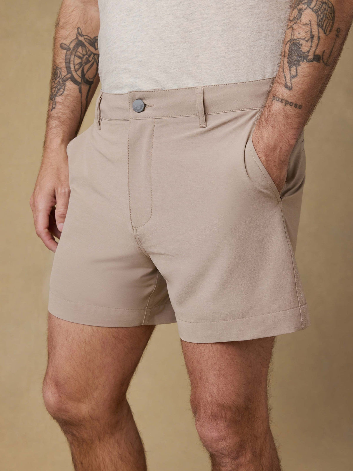 All Day Short (5") - Khaki