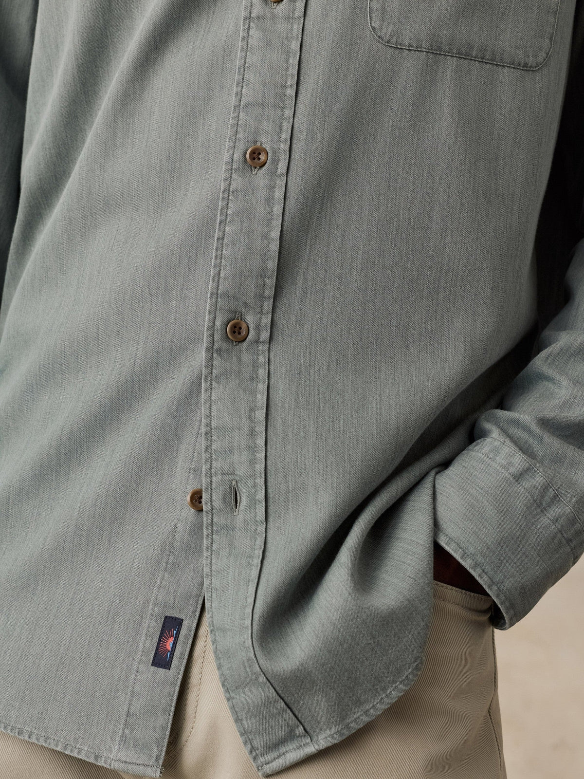 Patina Chambray Shirt - Spruce