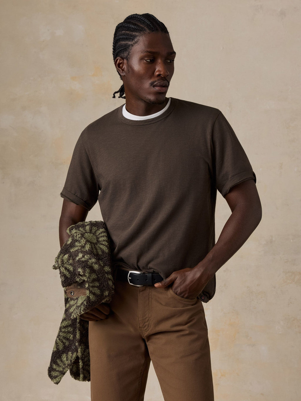 Sunwashed Regenerative Tee - Coast Brown