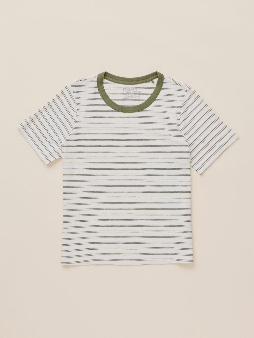 Sunwashed Regenerative Tee - Four Leaf Clover Mini Stripe