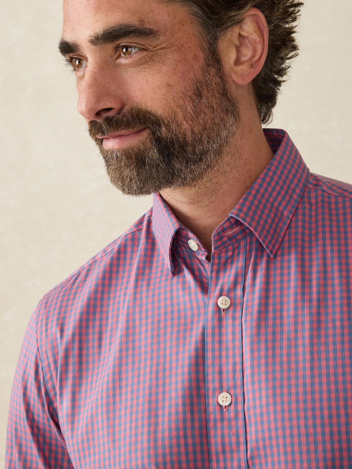 The Movement Shirt (Tall) - Blue Rose Gingham