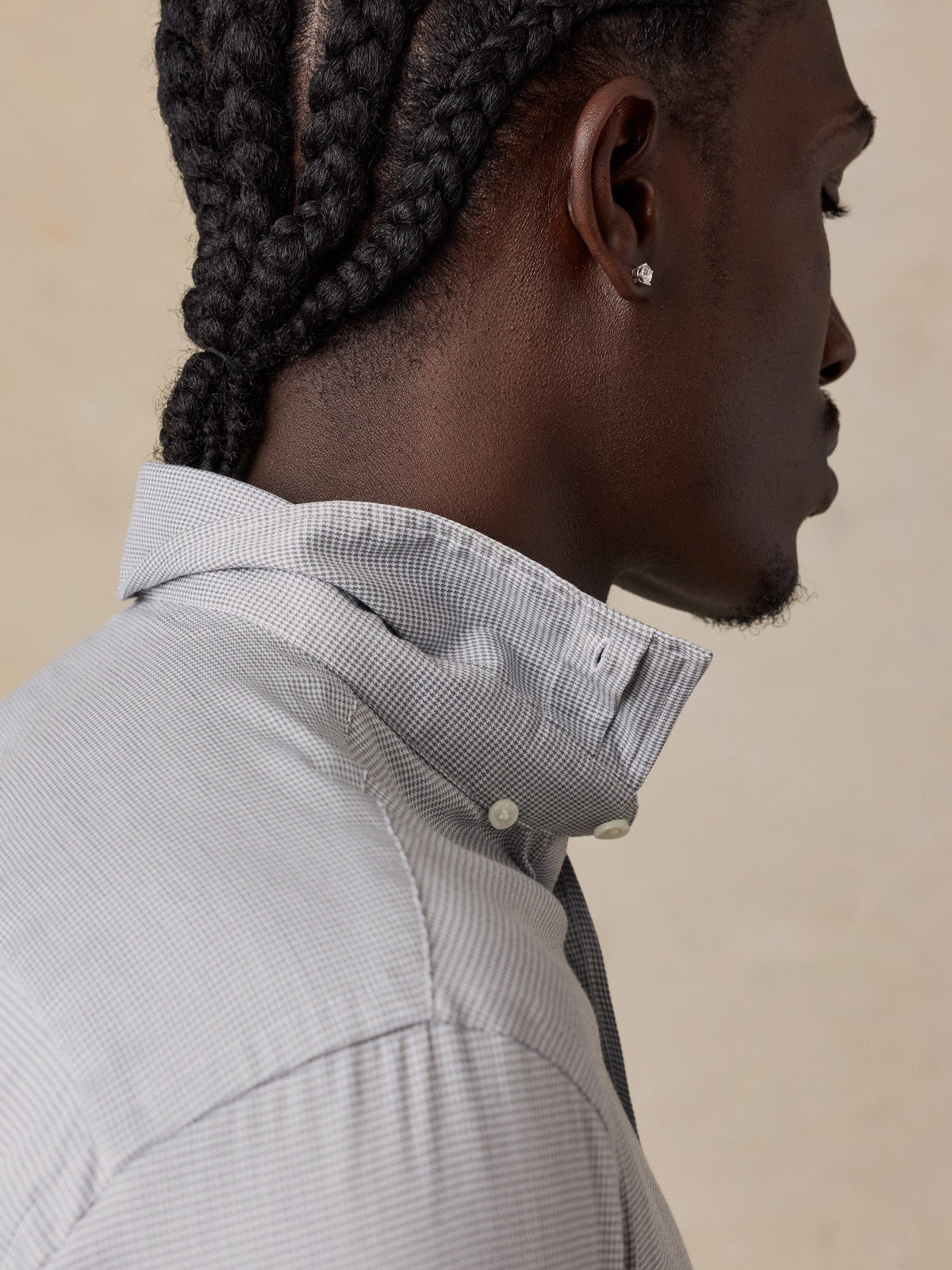 The Movement Shirt - Grey Pincheck