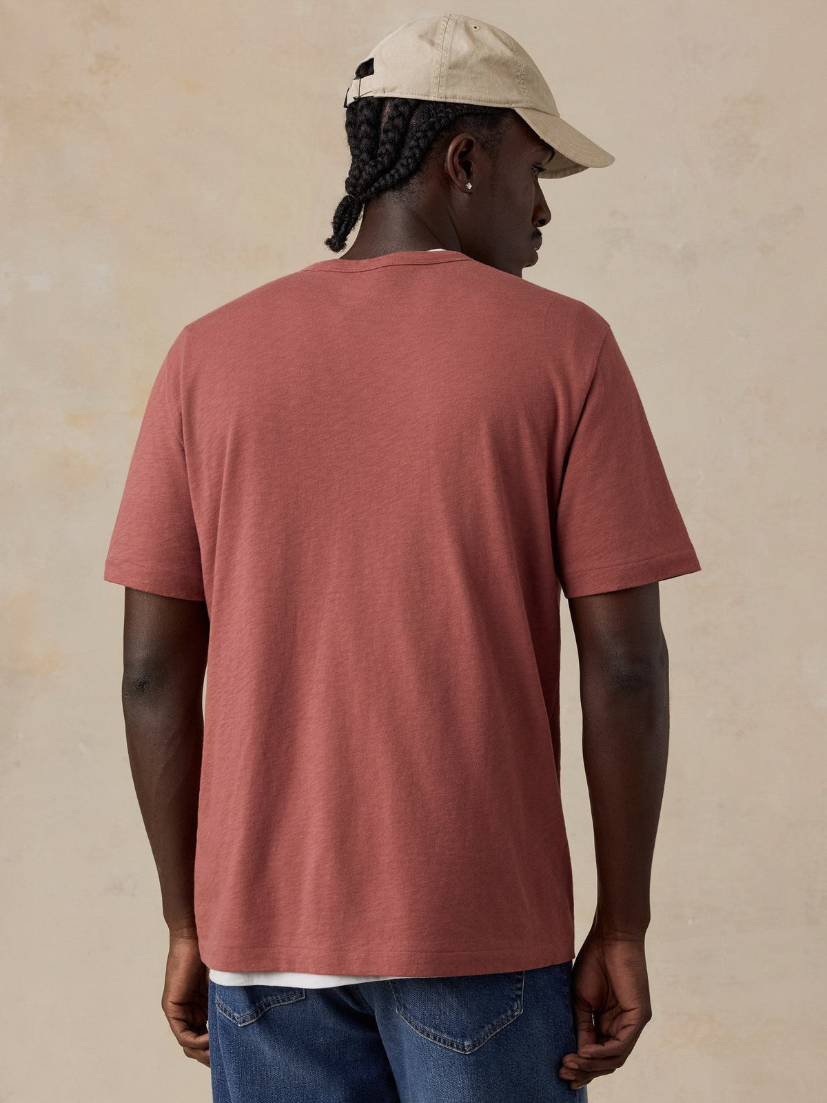 Sunwashed Regenerative Tee - Sunset Red