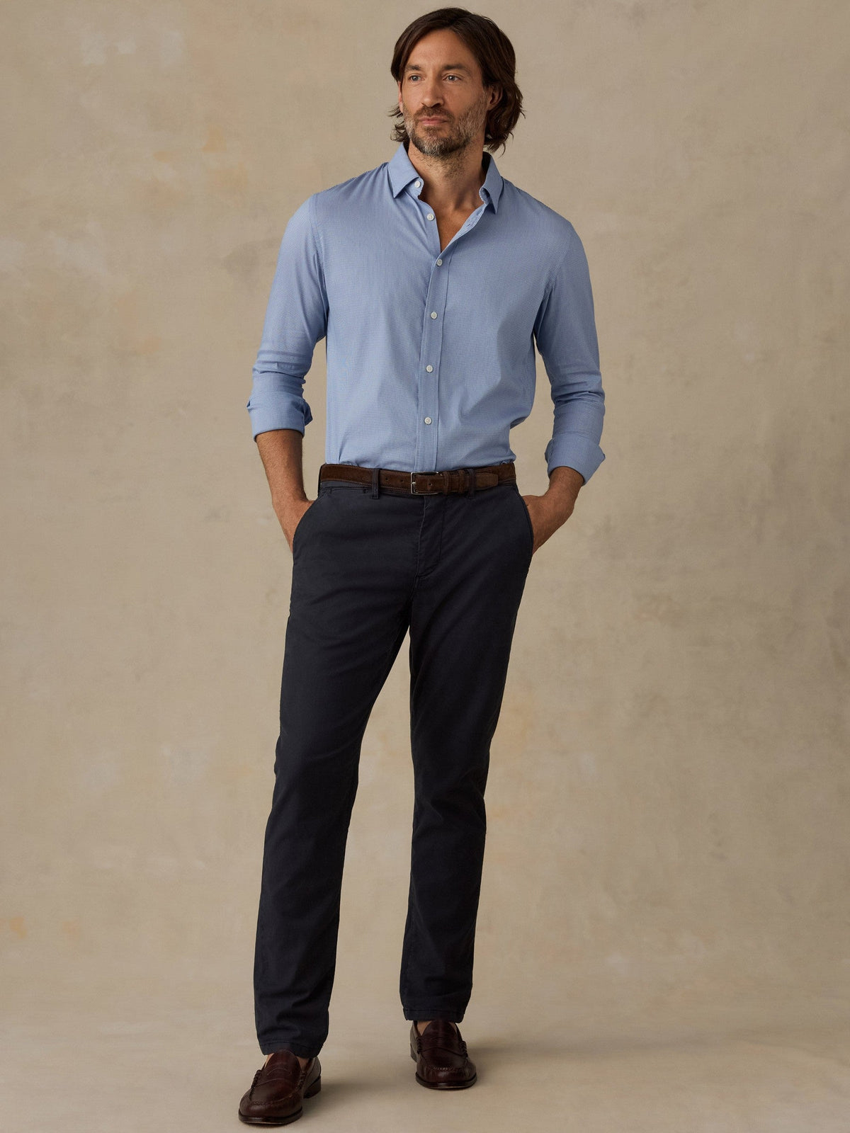 The Movement Shirt - Azure Pincheck