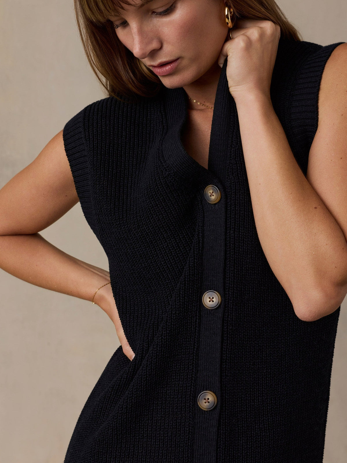 Miramar Linen Duster - Black