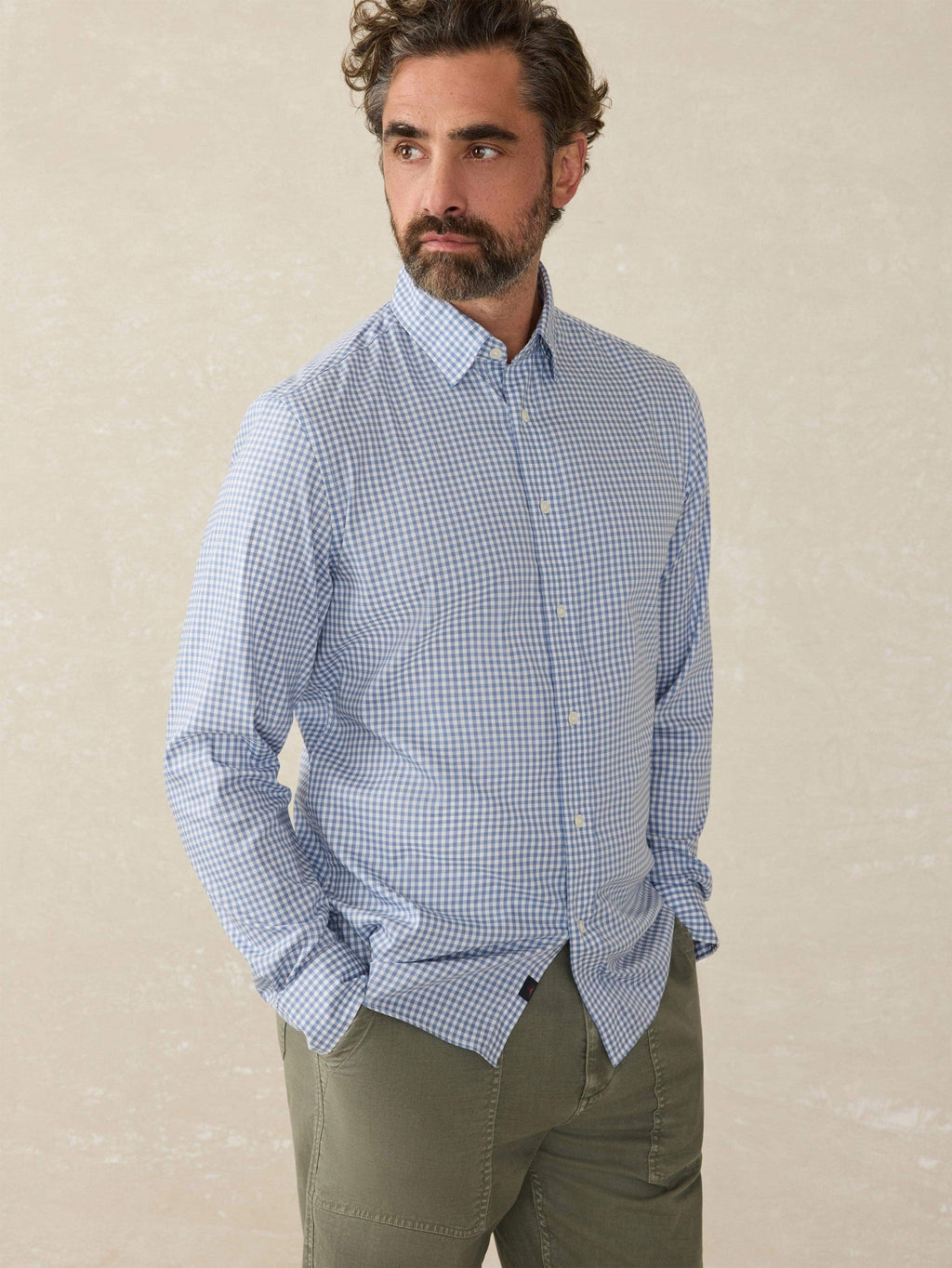 The Movement Shirt (Tall) - Light Blue Gingham