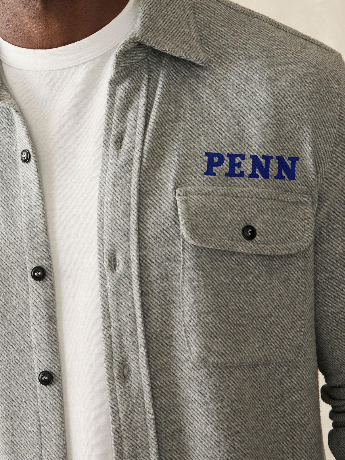 University of Pennsylvania Legend Sweater Shirt - Fossil Grey Twill