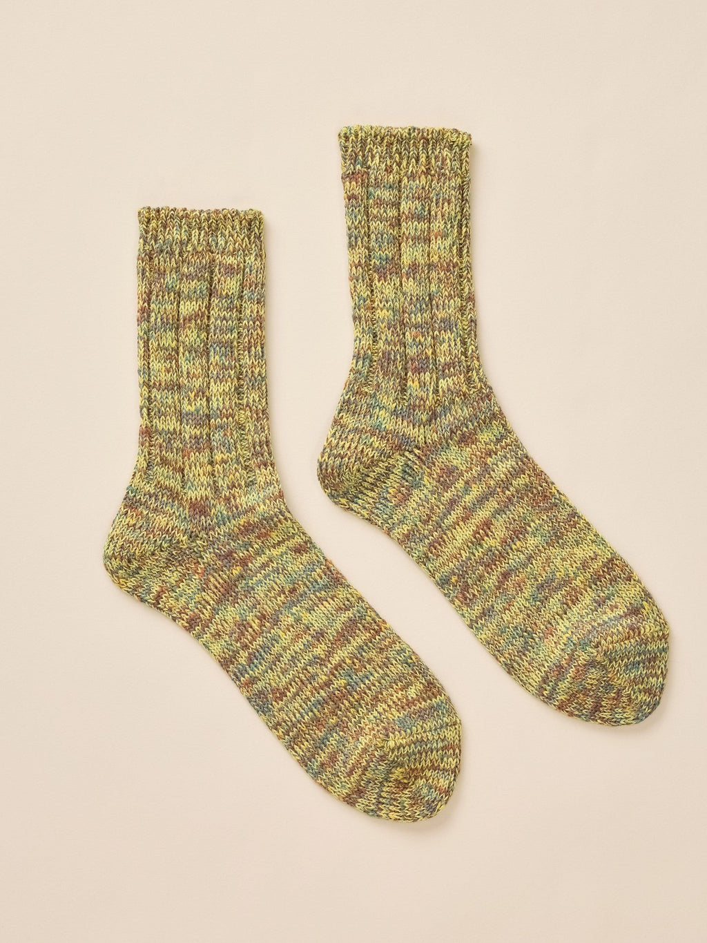 Japan Marled Socks - Golden Sage