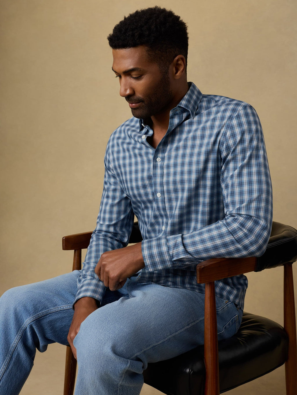 The Movement Shirt - Azure Night Plaid
