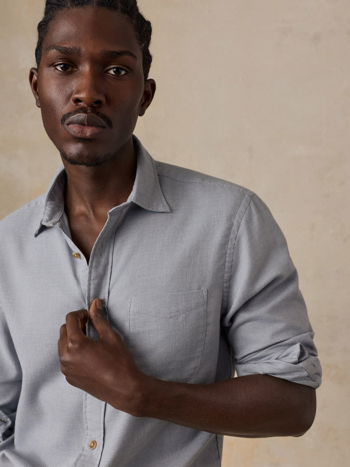 Timberline Brushed Twill Shirt - Mineral Grey