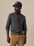 Coastline Knit Shirt - Charcoal Heather Twill