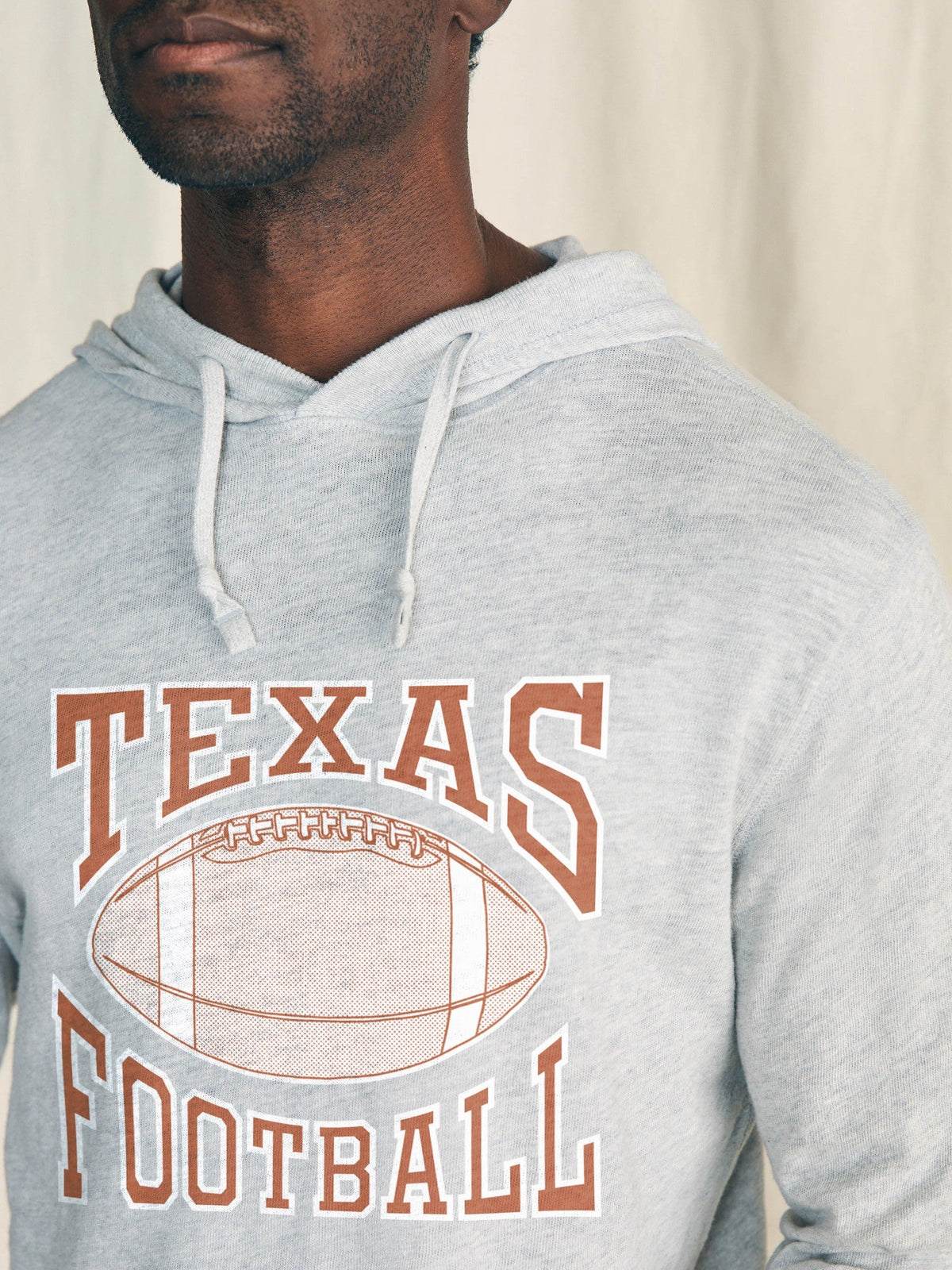University of Texas Sunwashed Organic Hoodie - Light Heather Grey