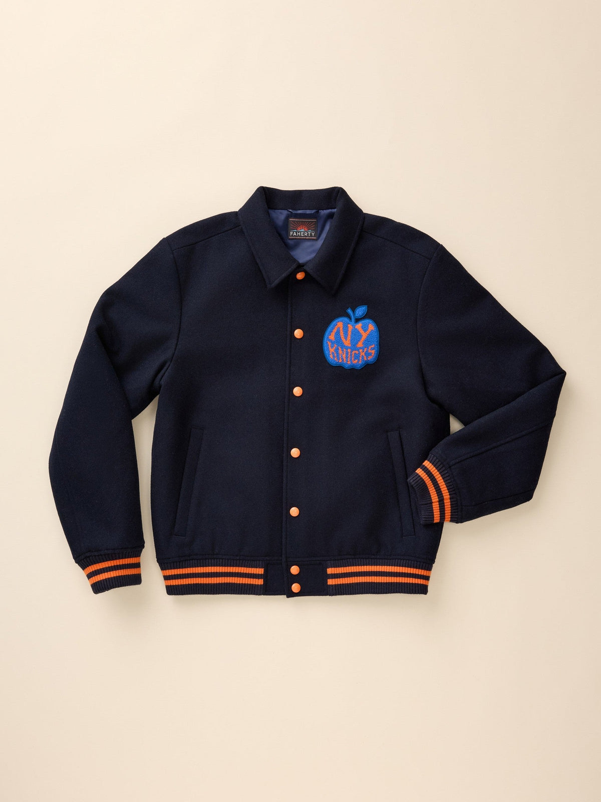 NY Knicks Varsity Jacket - Dark Navy