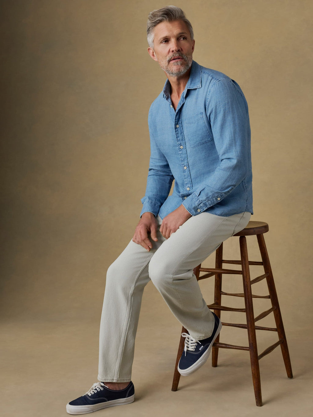 Organic Cotton Denim - Birch
