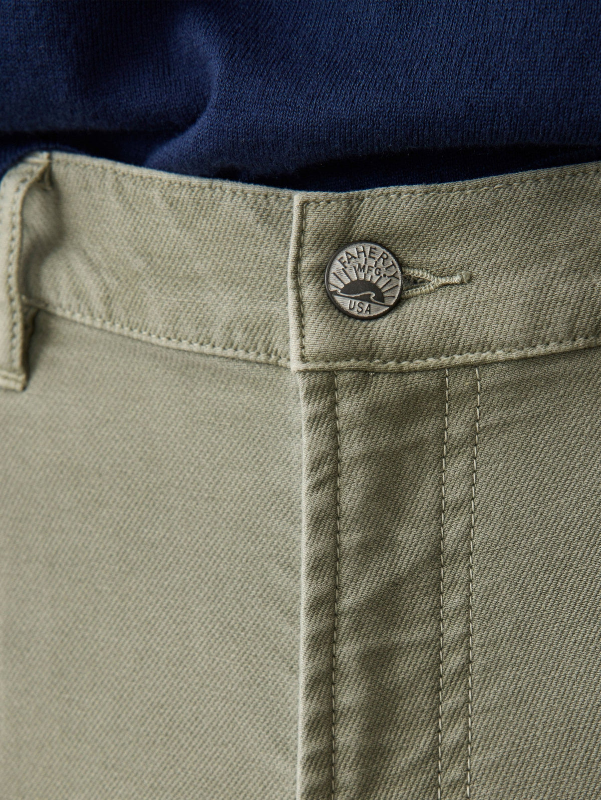 Stretch Terry 5-Pocket Pant - Faded Olive