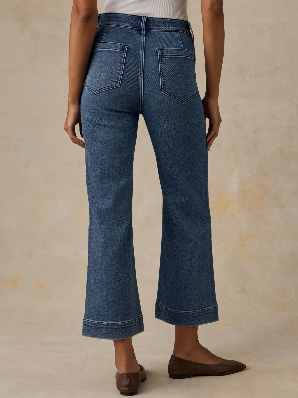 Stretch Terry Patch Pocket Ankle Pant - Riverton