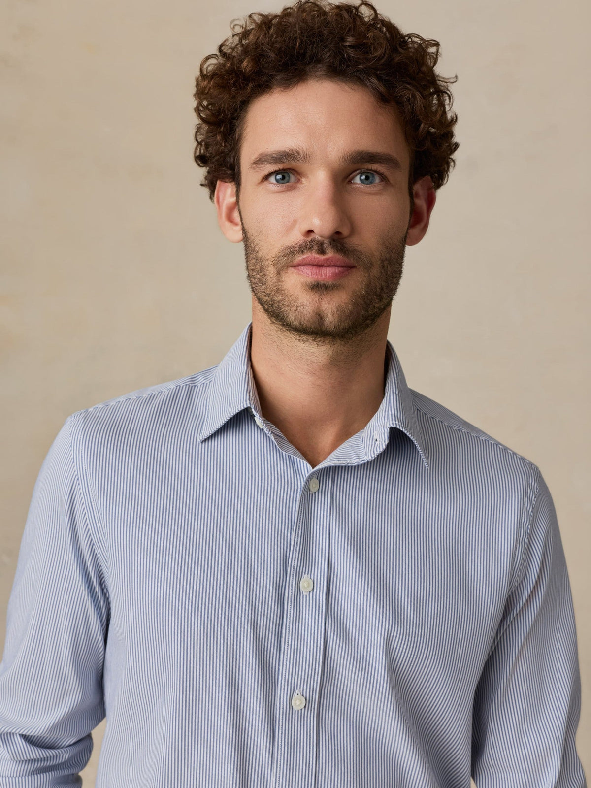 The Movement Shirt - Sapphire Cloud Stripe