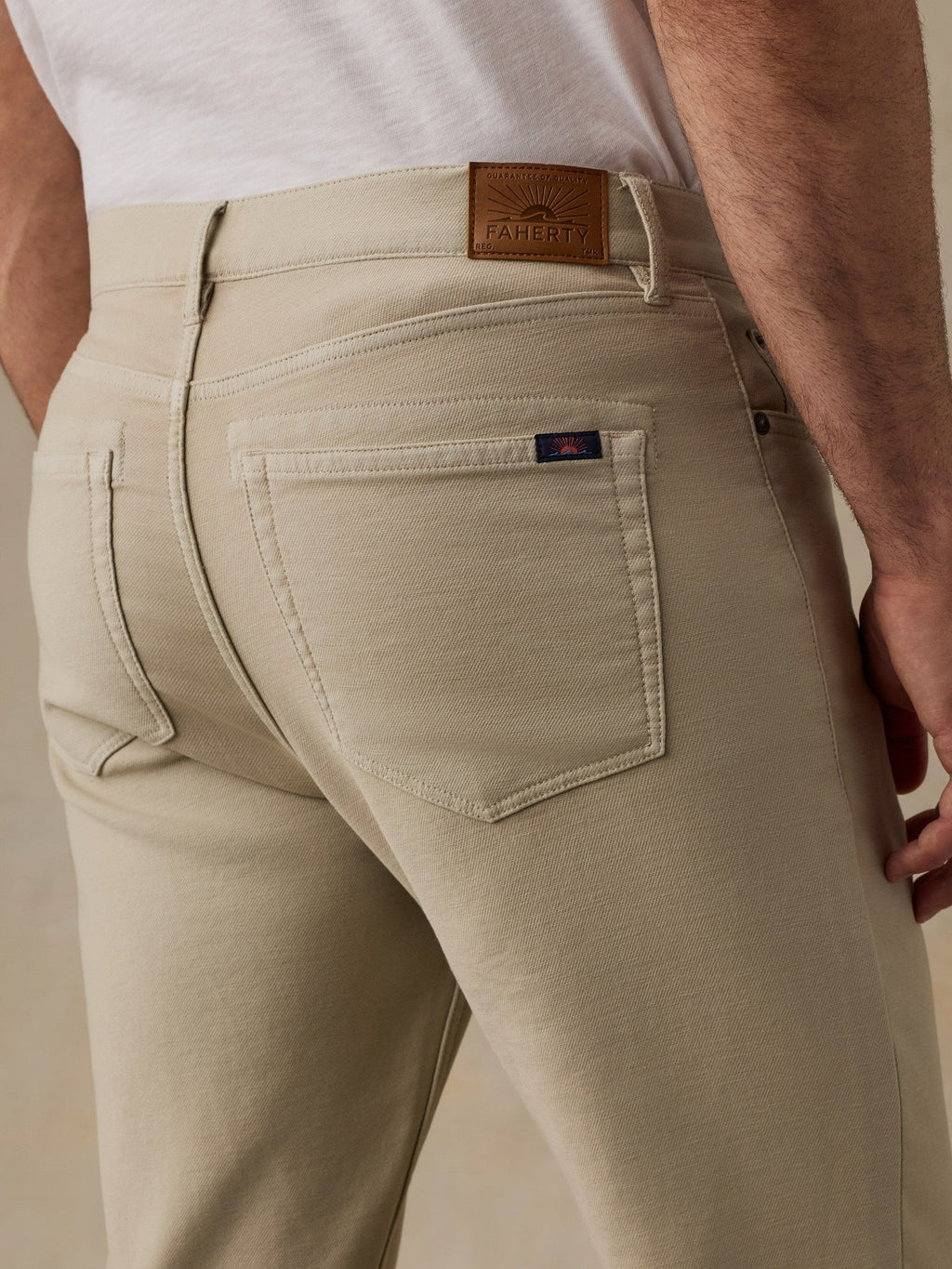 Stretch Terry 5-Pocket Pant - Stone