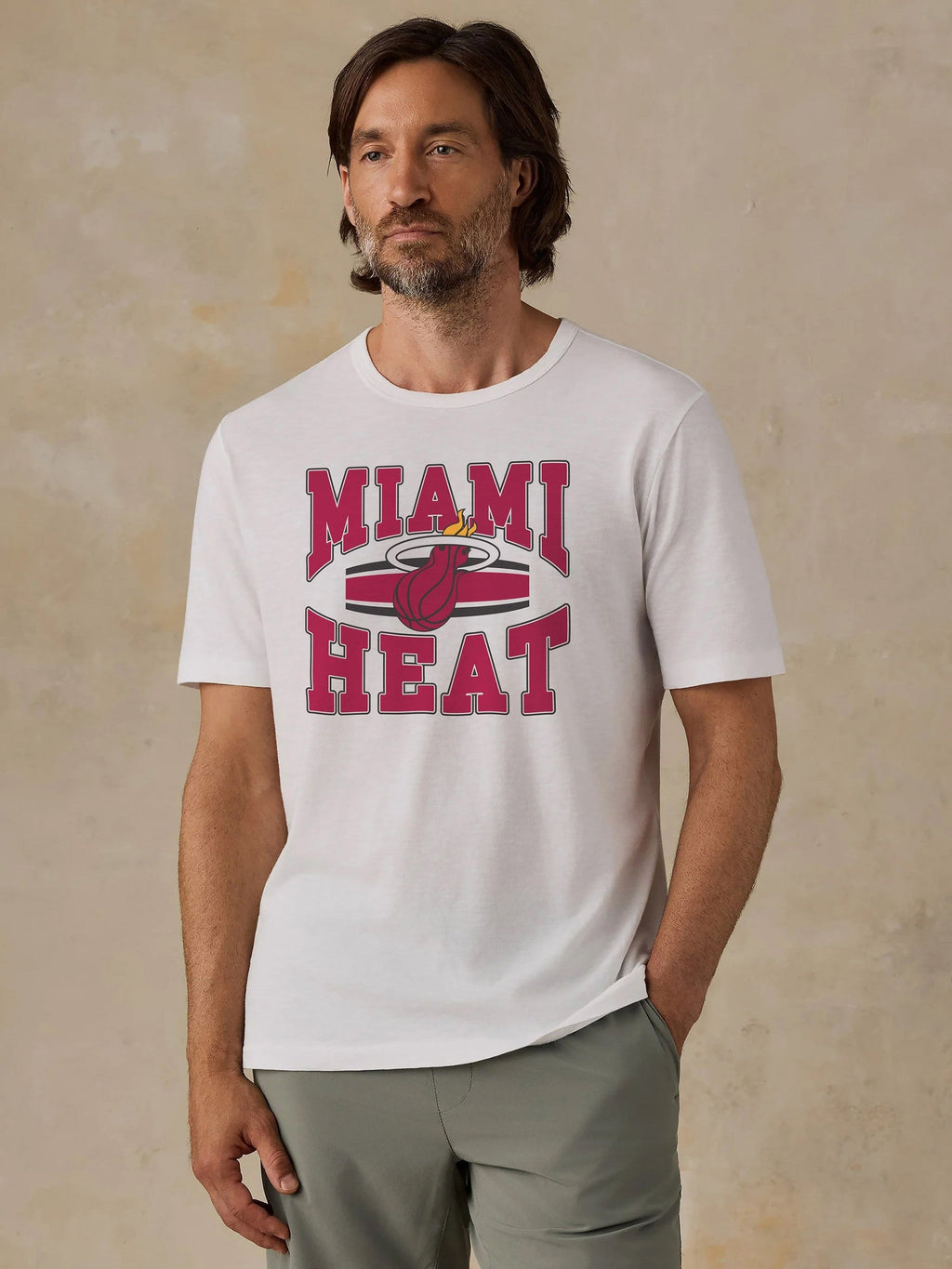 Miami Heat Sunwashed Regenerative Tee - White
