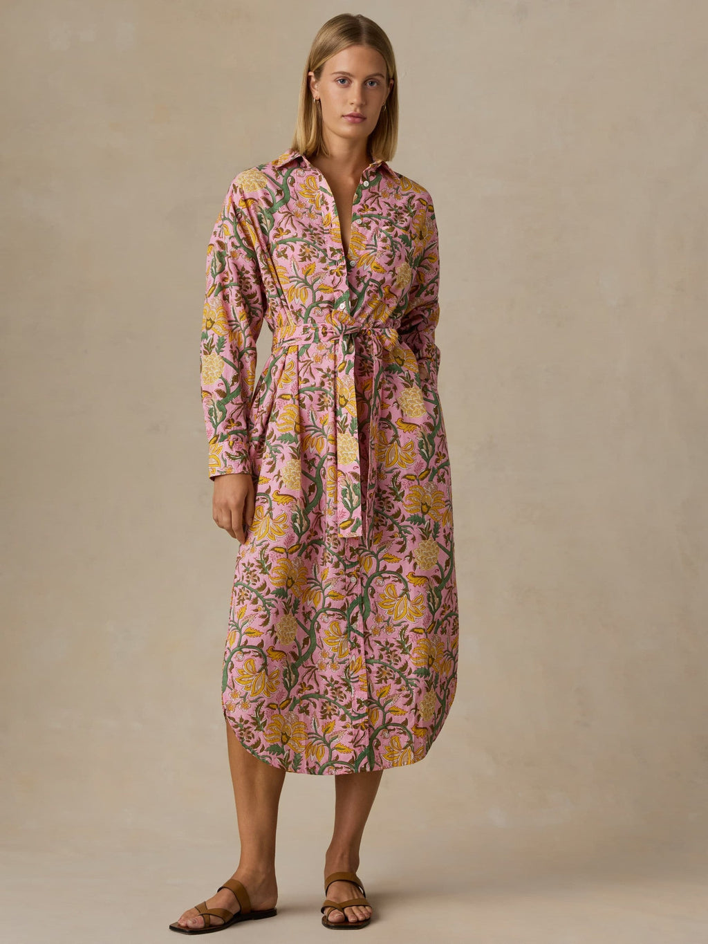 Voile Rio Shirtdress - Blossom Serenade