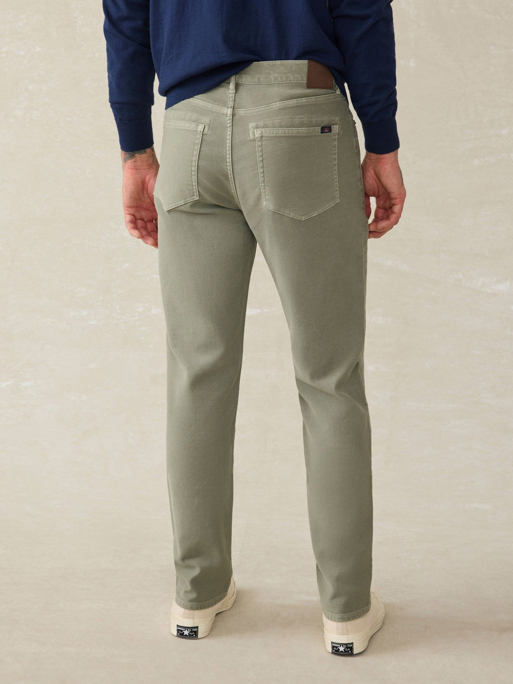 Stretch Terry 5-Pocket Pant - Faded Olive