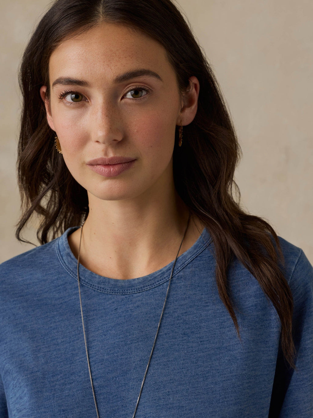 Sunwashed Regenerative Tee - Medium Indigo Wash