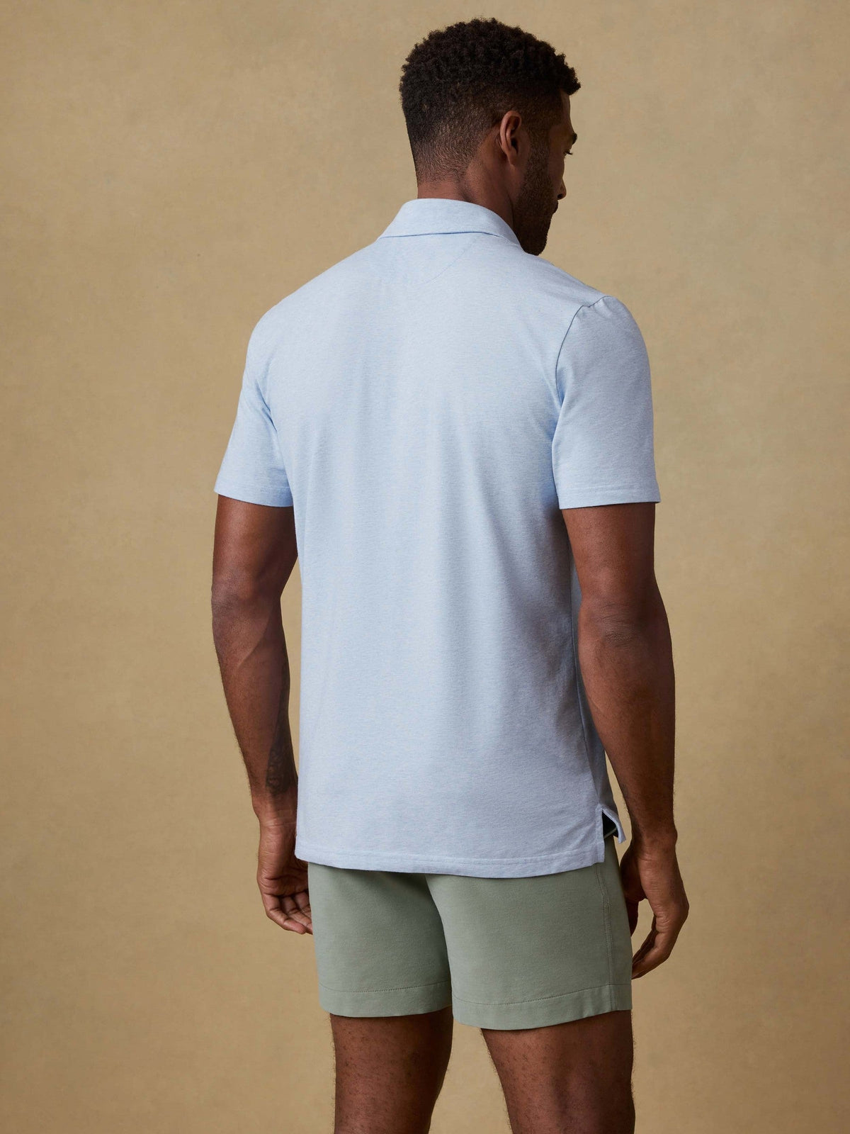 Short-Sleeve Movement Polo - Cardiff Blue Heather
