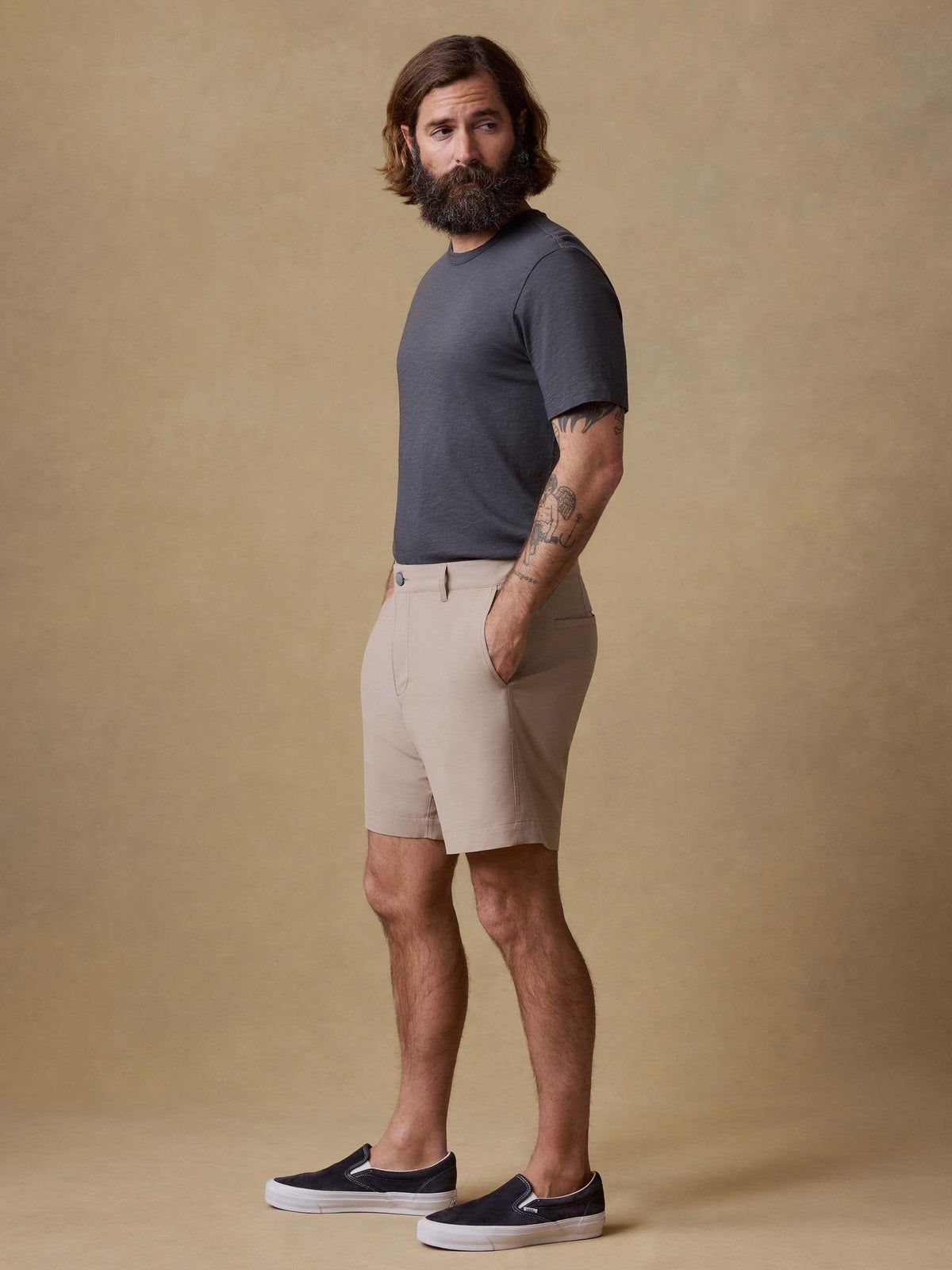 All Day Short (7") - Khaki