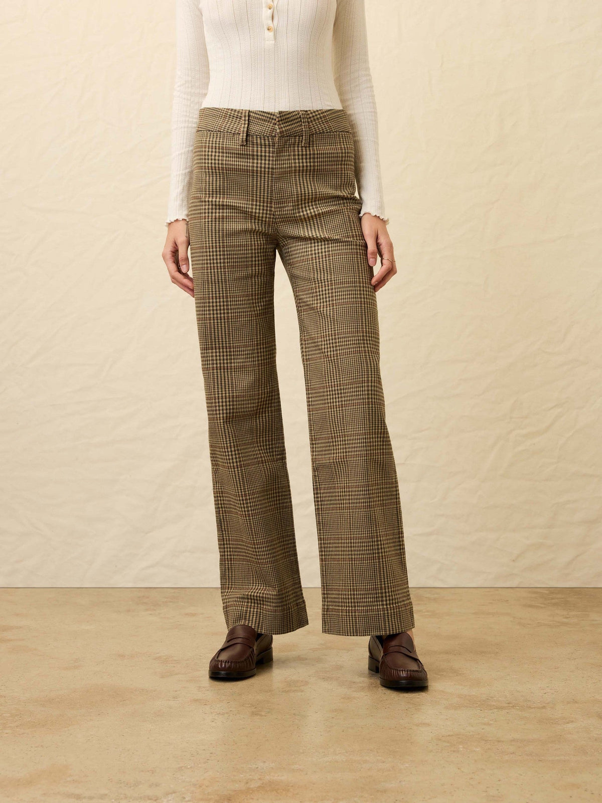 Twill Tide Slim Straight Pant - Wildwood Plaid