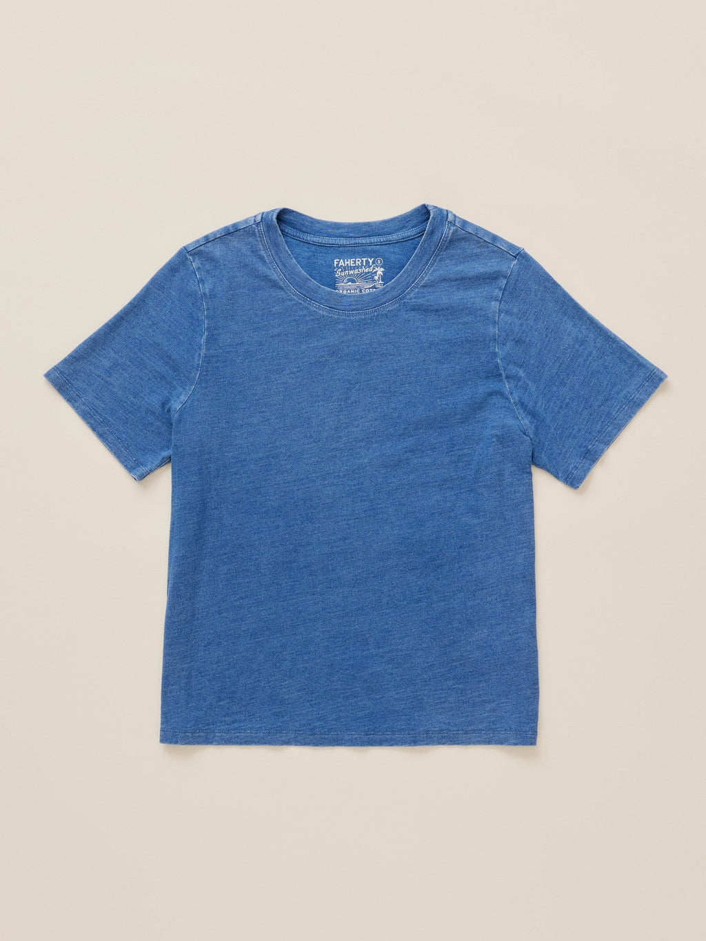 Sunwashed Regenerative Tee - Medium Indigo Wash