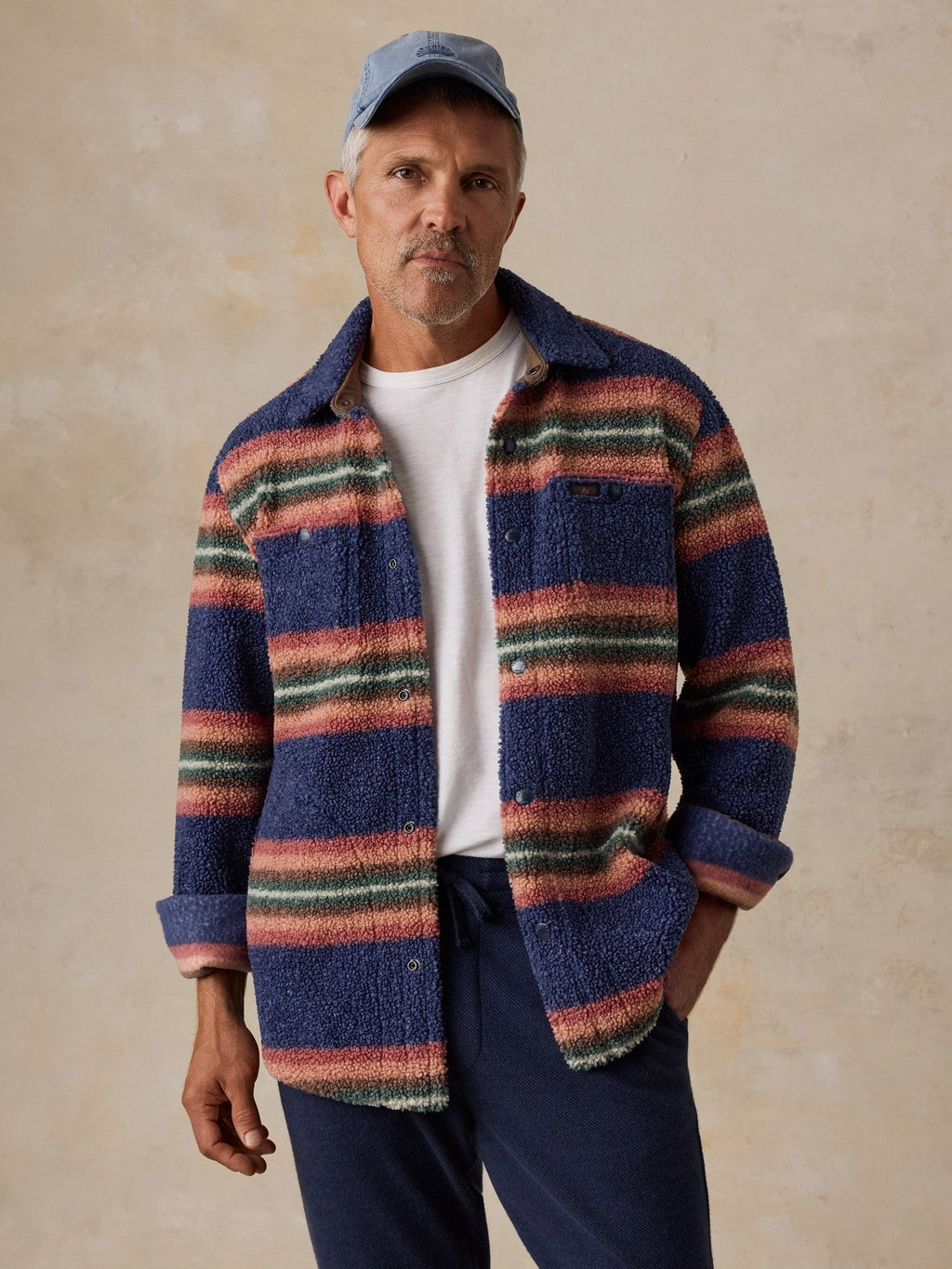 Range Fleece CPO - Alpine Clay Stripe