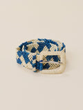 Raffia Belt - Natural Blue