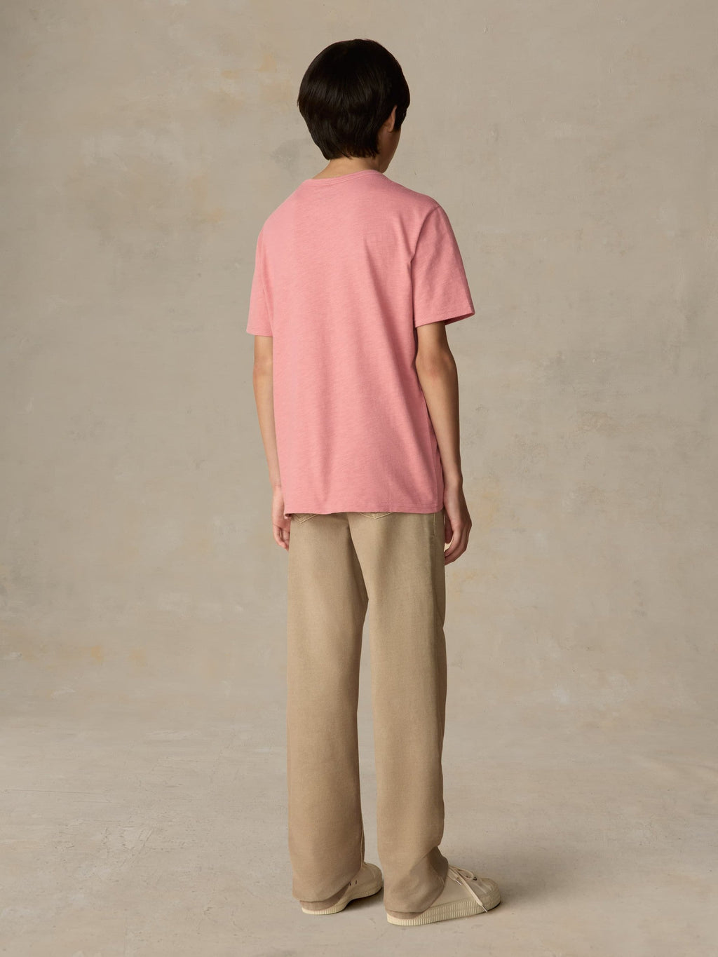 Big Kids Sunwashed Regenerative Pocket Tee - Faded Flag