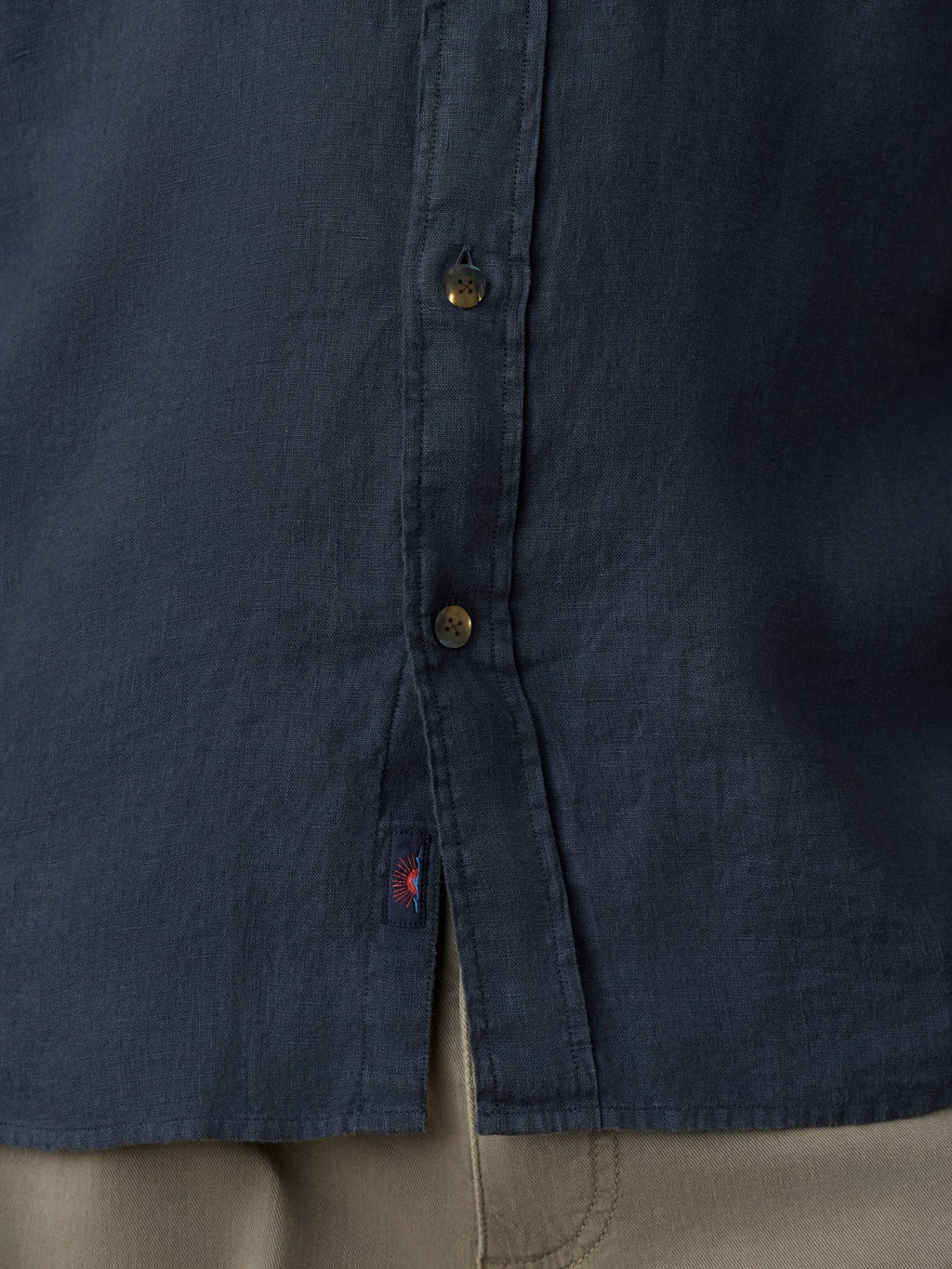 Sunwashed Linen Shirt - Navy Bay