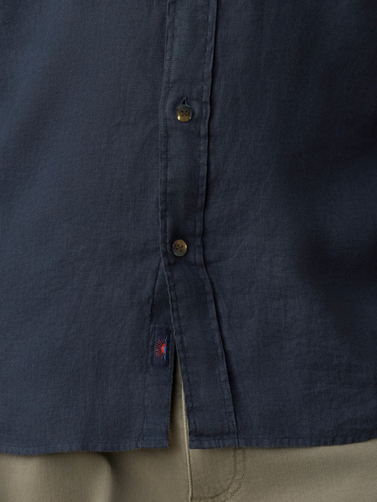 Sunwashed Linen Shirt - Navy Bay