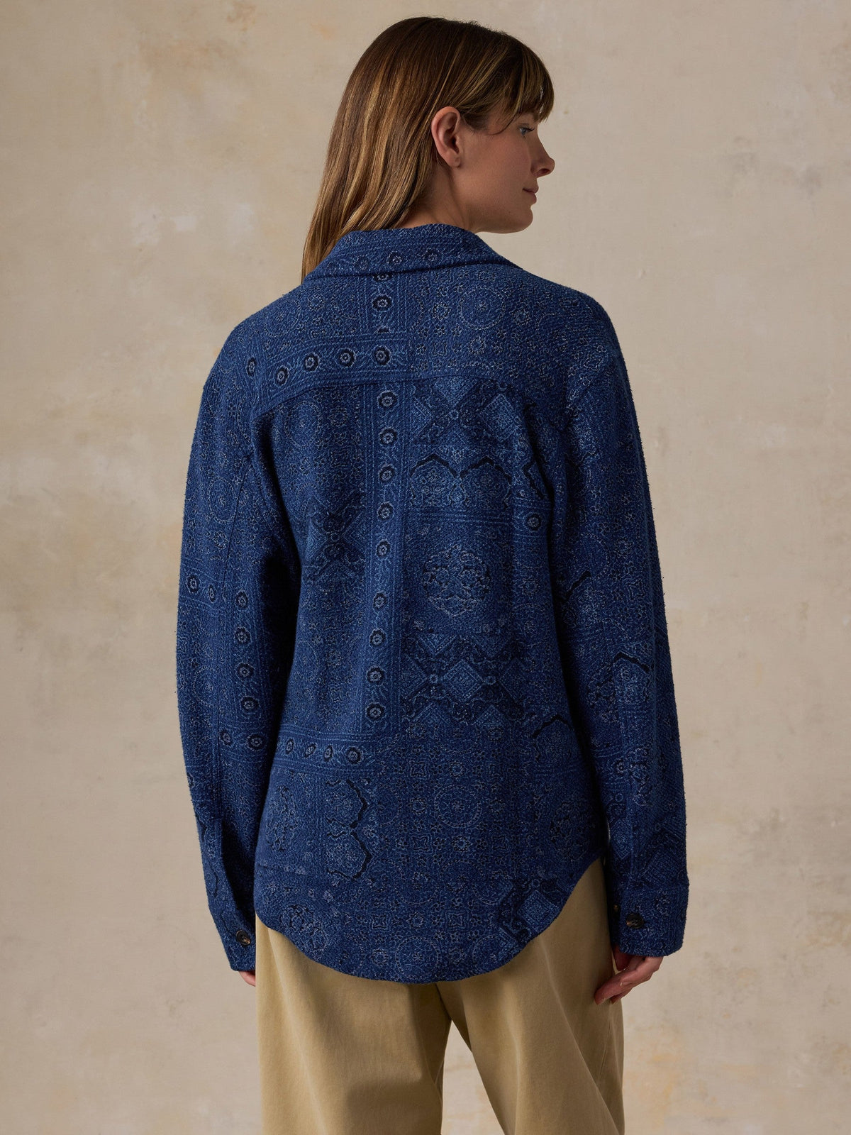 Twill Terry Shirt Jacket - Bayshore Bandana