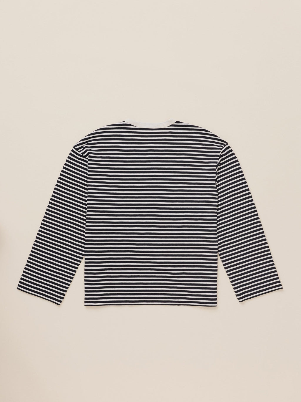 Sunwashed Long-Sleeve Retro Tee - Inkwell Stripe