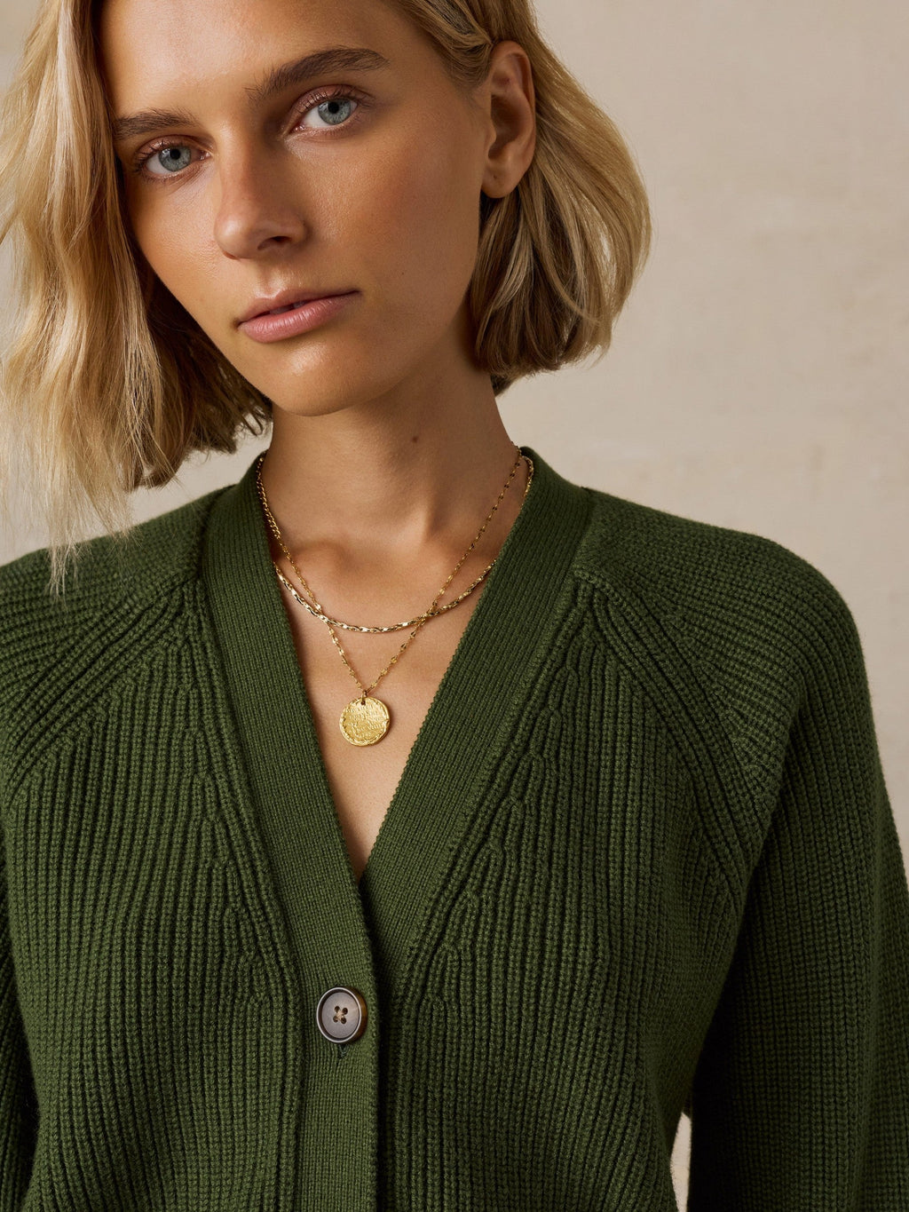 Northshore Cardigan - Deep Green