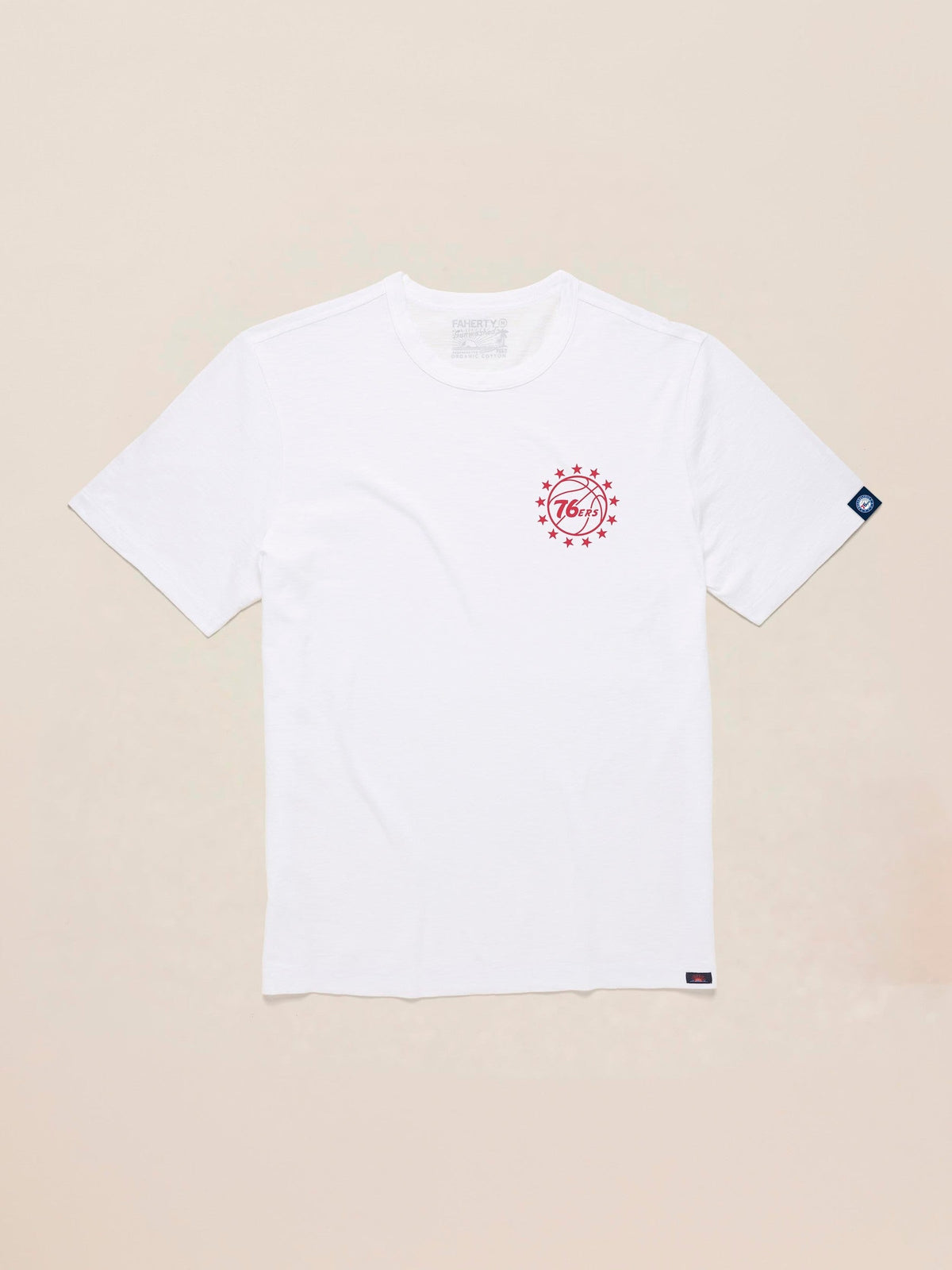 Philadelphia 76ers Sunwashed Tee - White