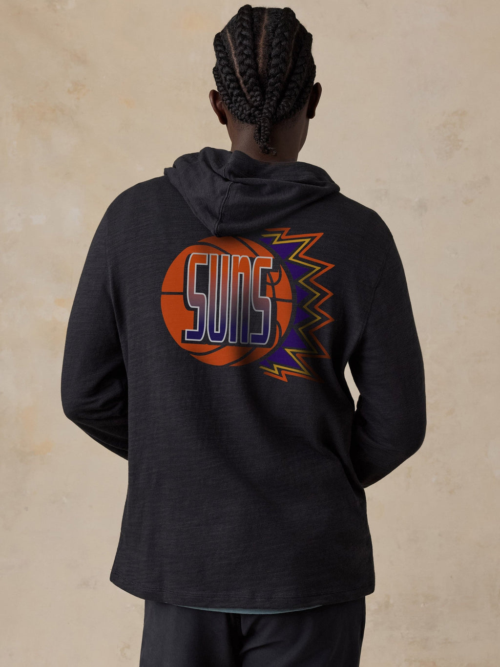 Phoenix Suns Sunwashed Organic Hoodie - Ridge Black