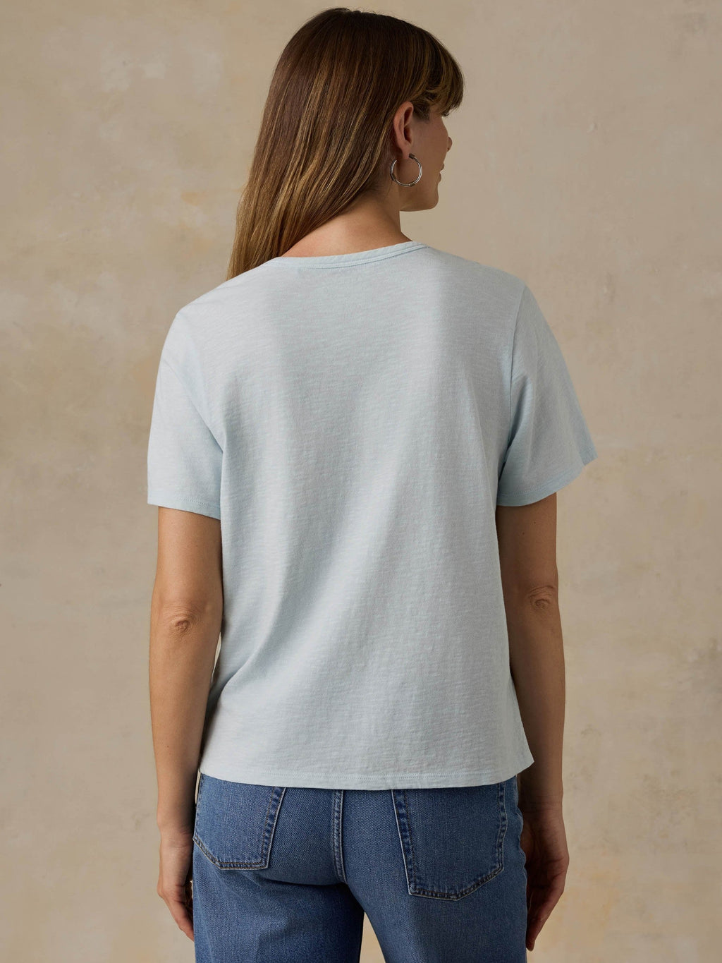 Sunwashed Regenerative Tee - Sky